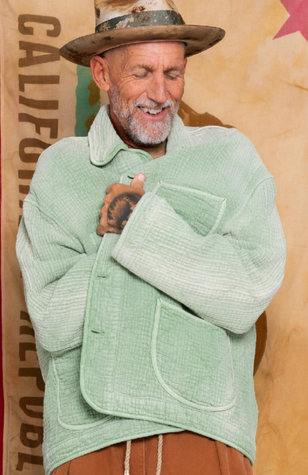 Cunningham Jacket in Smoke Green