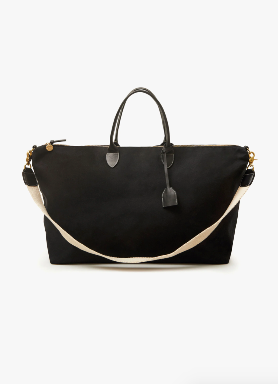 Clare V Canvas Weekender Bag in Black