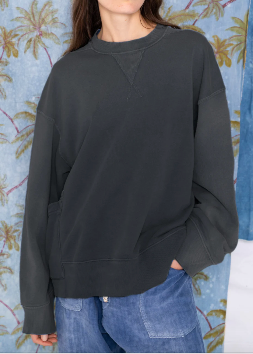 Person wearing Dr Collectors Relax French Terry Sweatshirt