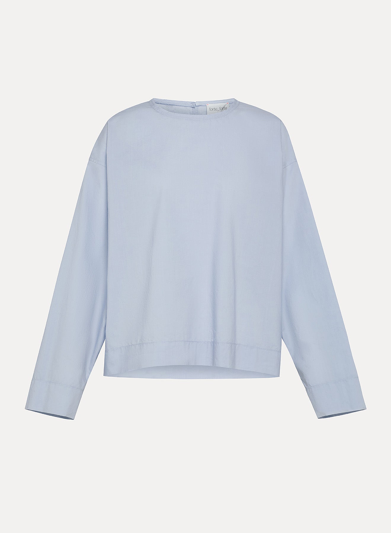 Forte Forte BCI Cotton Poplin Shirt Caspar light blue