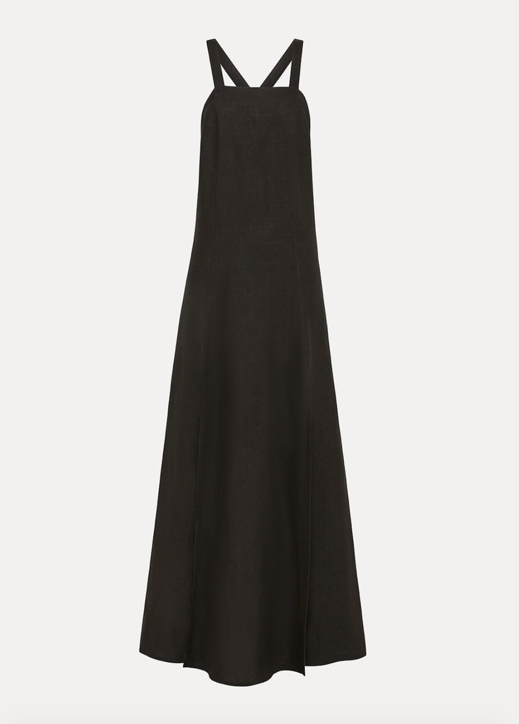 knee length dresses for ladies Bua Linen Maxi dress - Black main image 0