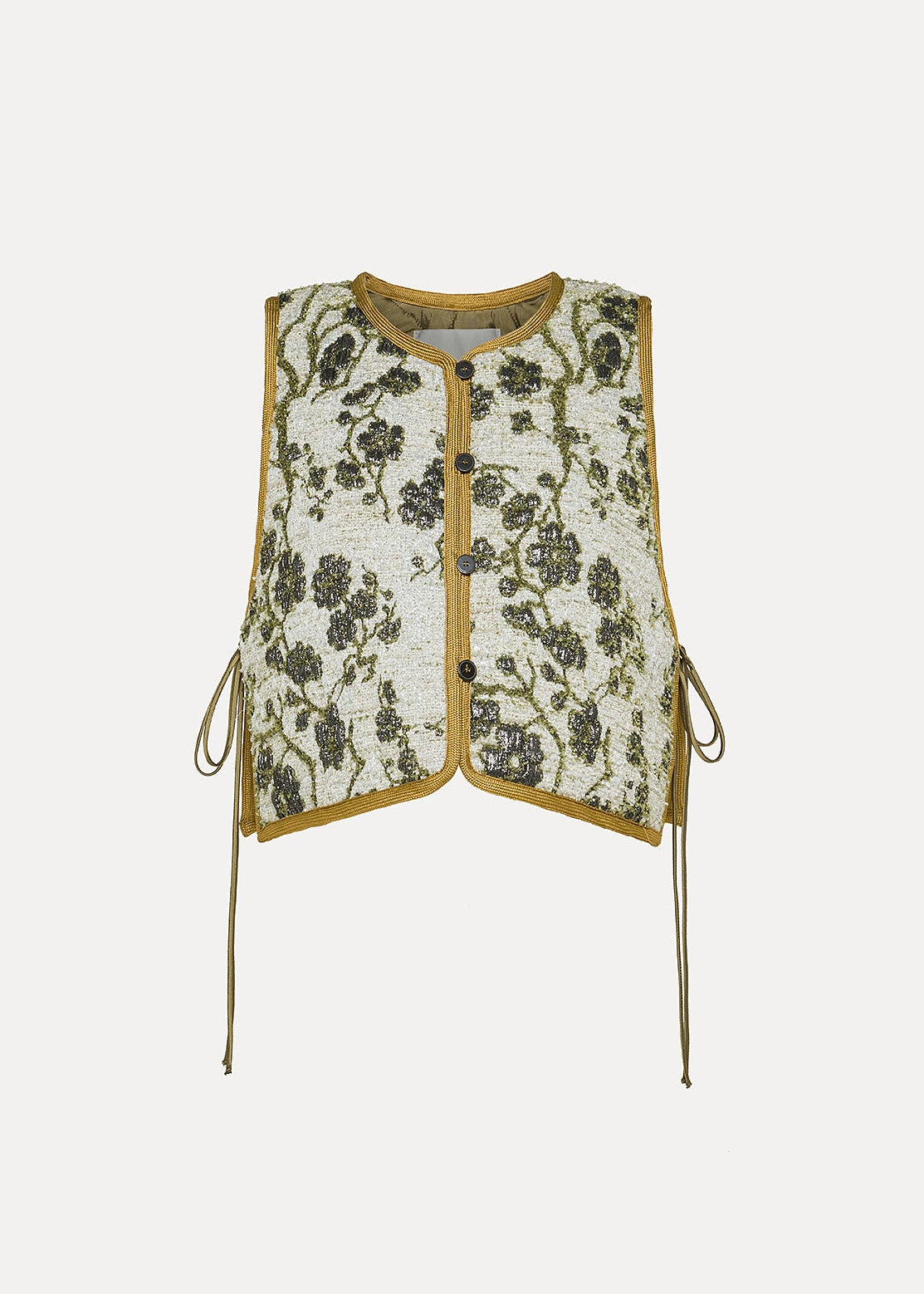 Forte Forte womens "La Lune en Fleur" Quilted Jacquard Vest 14309_myjacket