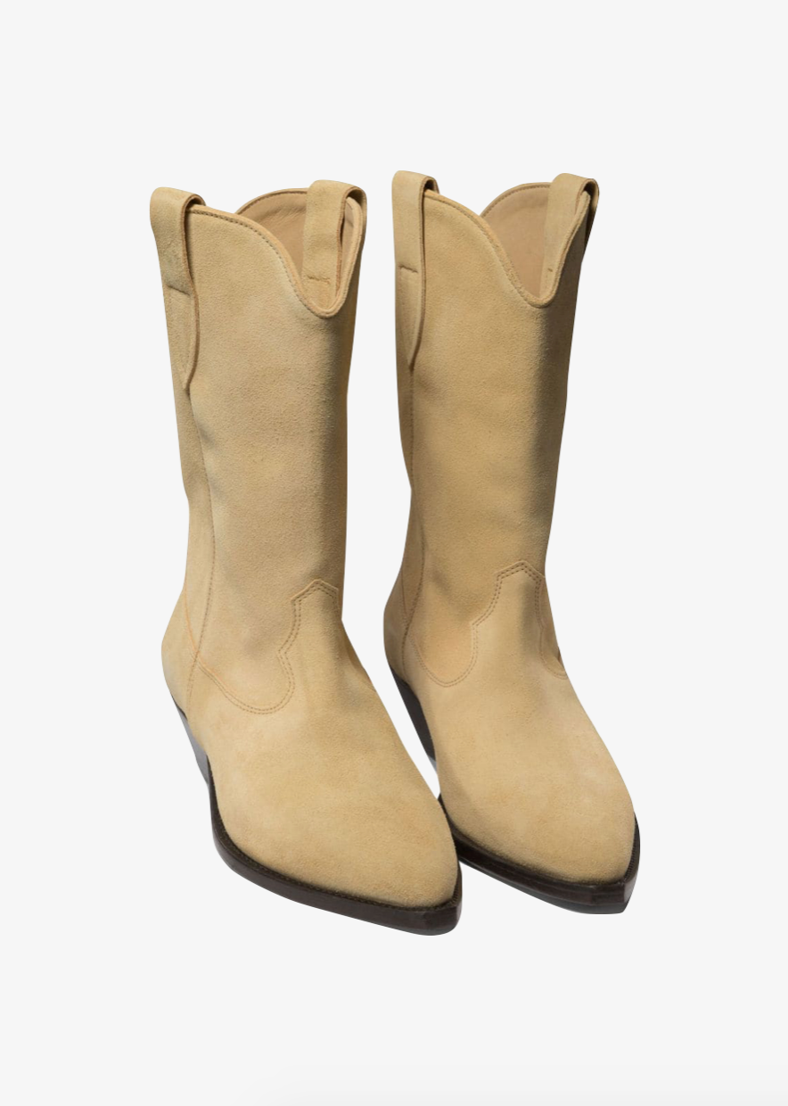 Isabel Marant Duerto Suede Boot in Beige