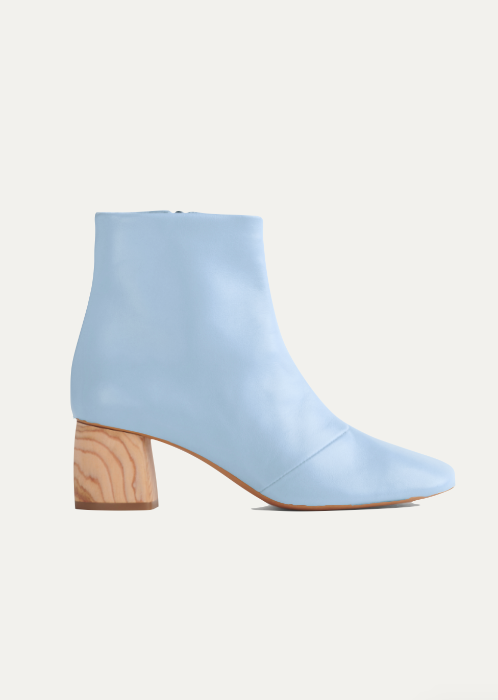Leather Ankle Boots in Cielo