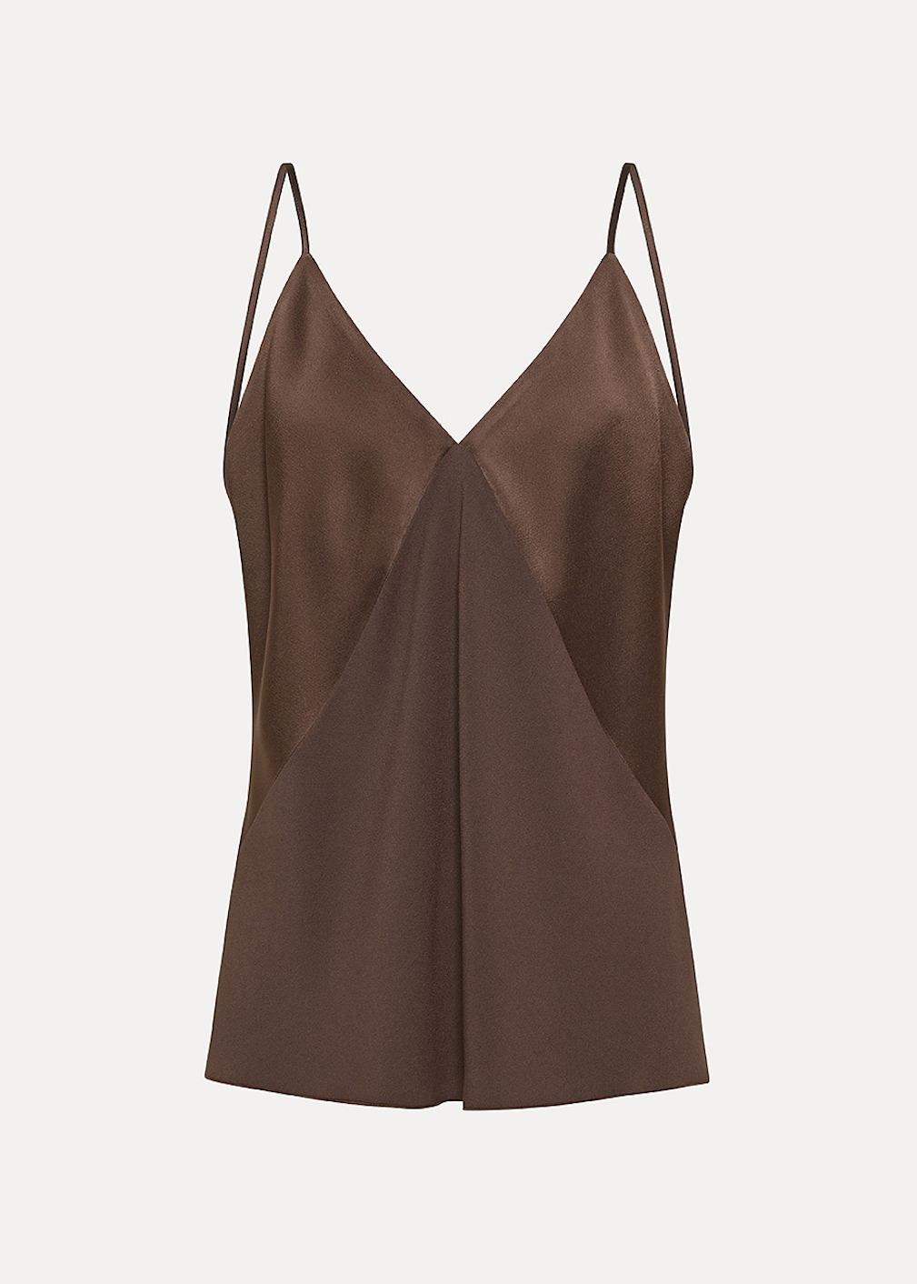 forte forte 14553 Slip Top in Chocolate Envers Satin