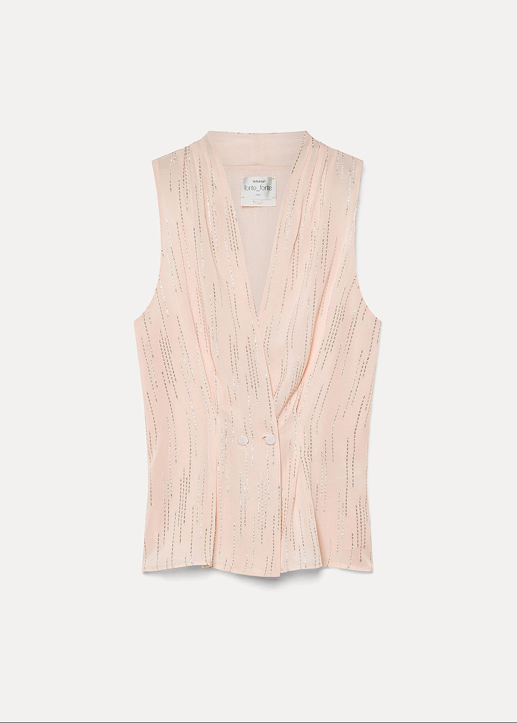 forte forte womens Les Fils d'Argent Jacquard Top 14891