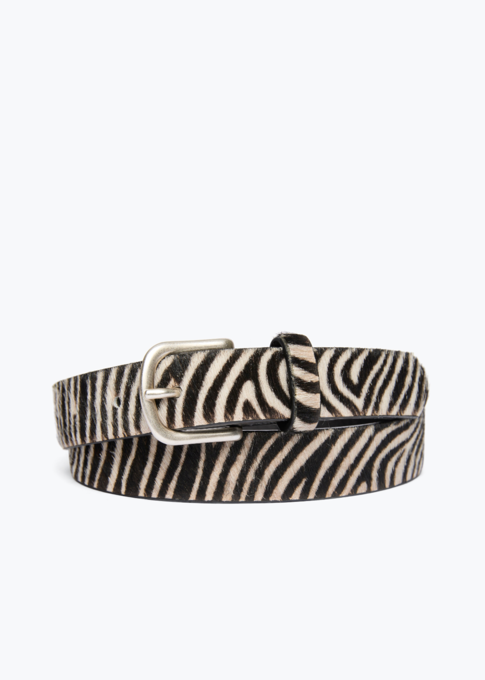 freda salvador womens Rebecca Belt in Zebra Haircalf