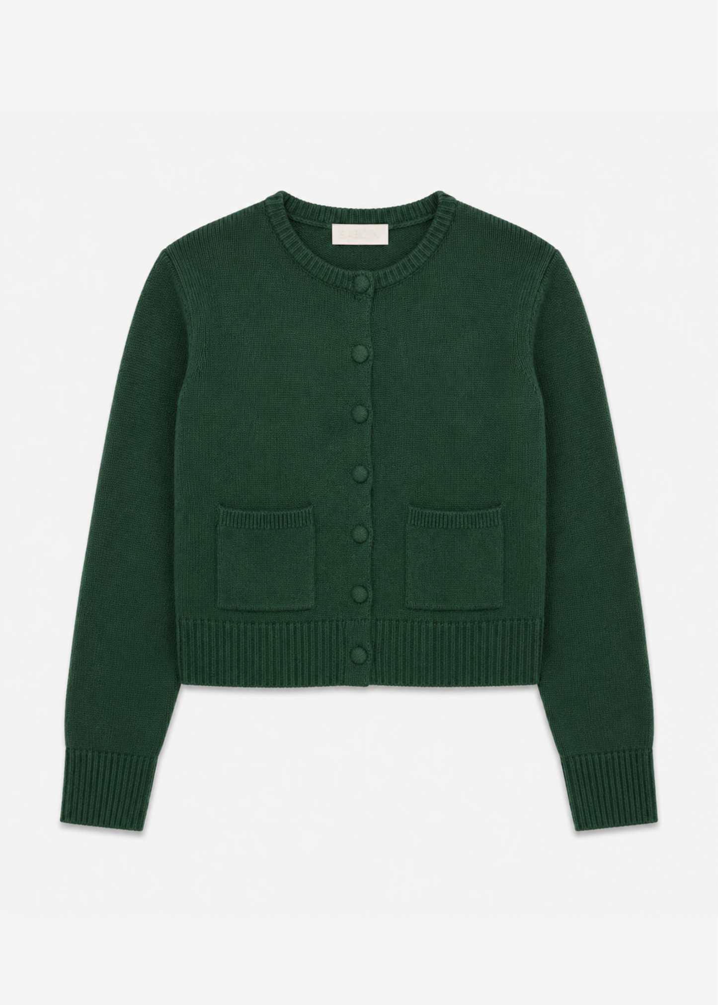 sablyn womens Emilia Shoulder Pad Cashmere Cardigan in Hunter Green