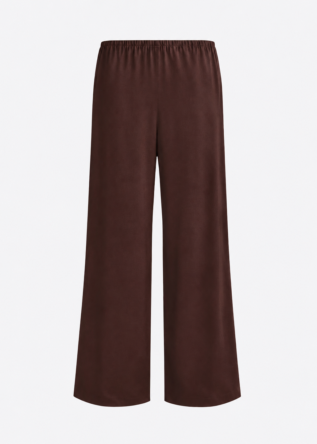 sablyn womens Naomi Bias Cut Silk Pull on Pants in Cinnabar brown