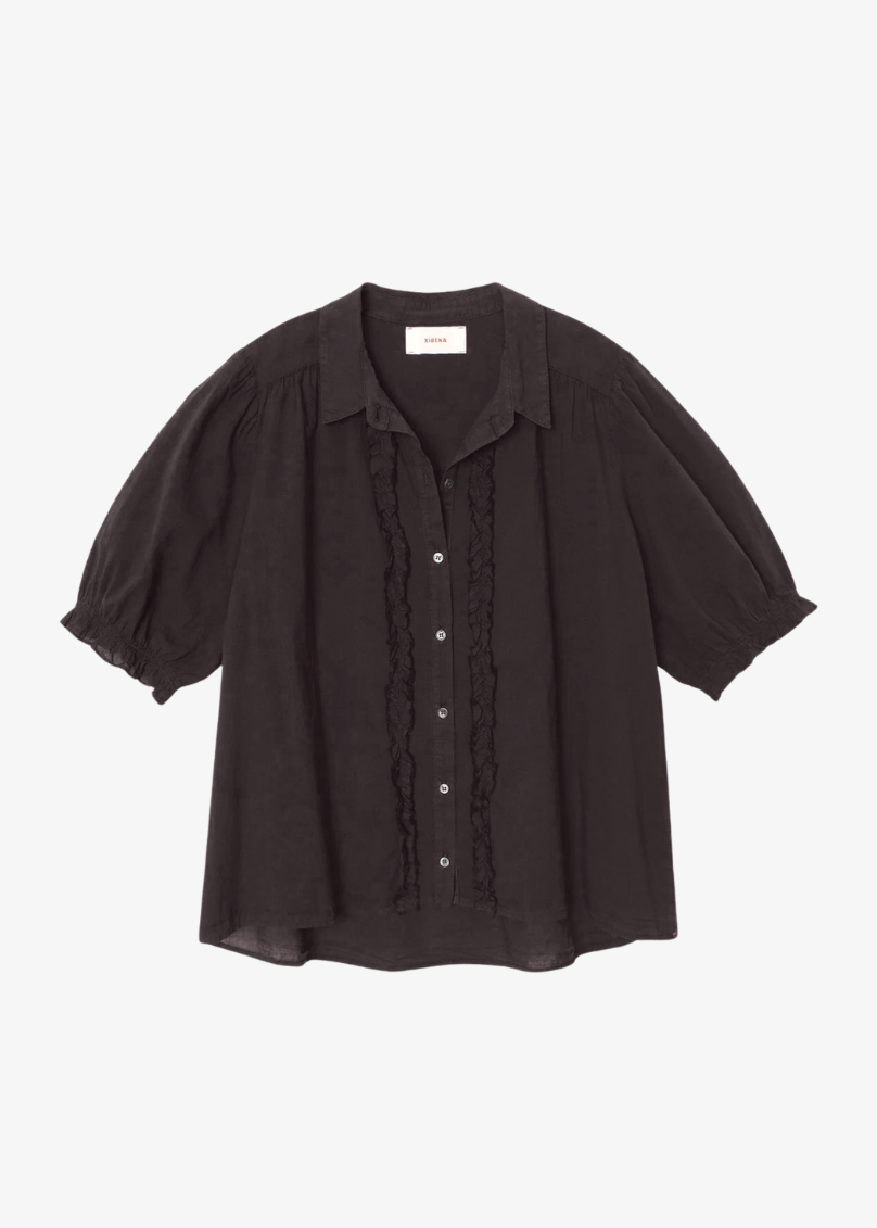 xirena womens Baron Shirt in Black