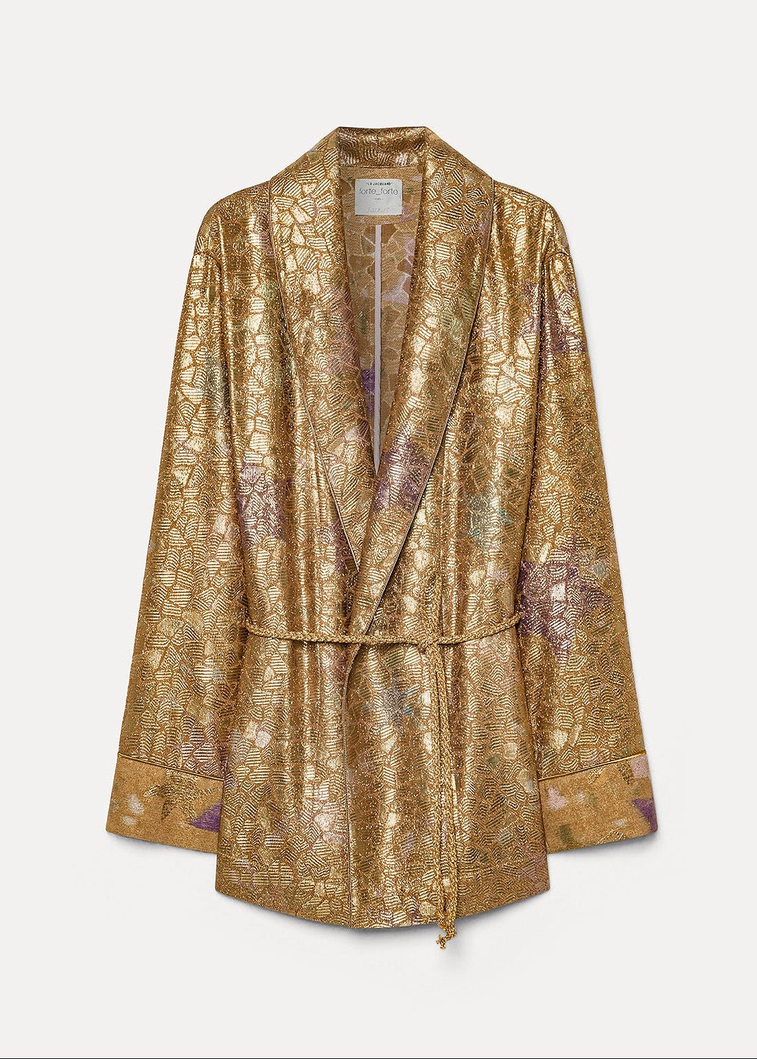 14800 myjacket forte forte womens Kimono Jacket in "Les Folies" Lurex Jacquard