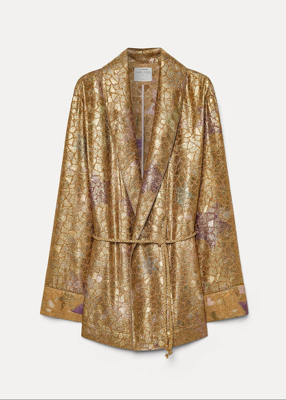 14800 myjacket forte forte womens Kimono Jacket in "Les Folies" Lurex Jacquard