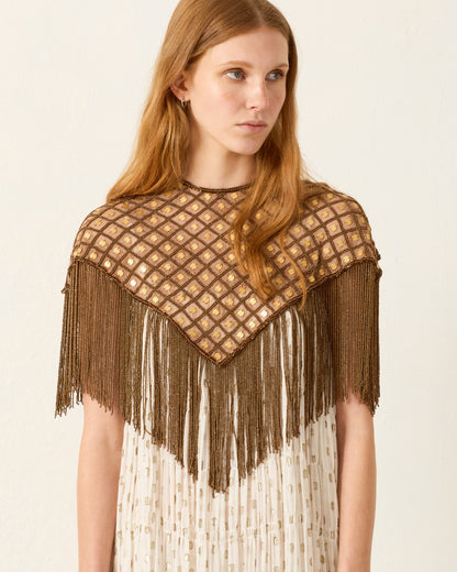 Flou Bronze Mist Capelet