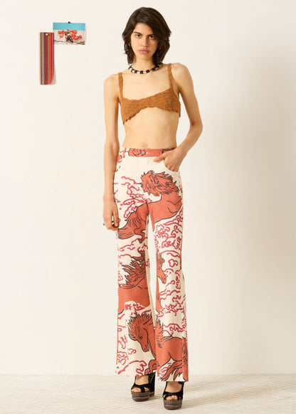 person wearing ALIX OF bohemia womens Bunny Rouge Pegasus Jean