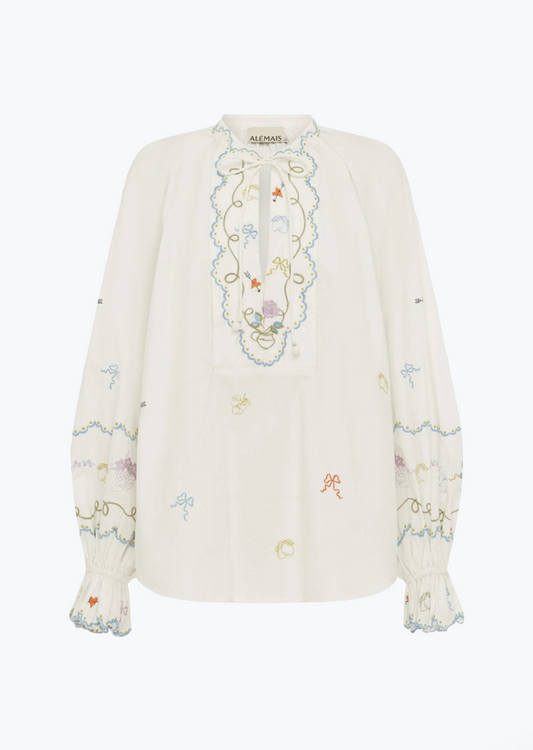 Alemais Giulia Embroidered Blouse
