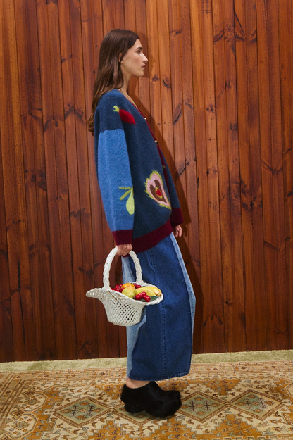 Person wearing Alemais Mohair Fredo Cardigan