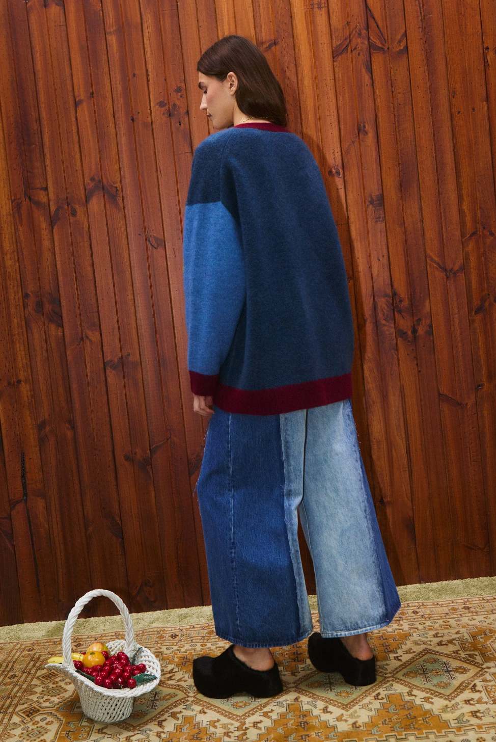 Person wearing Alemais Mohair Fredo Cardigan