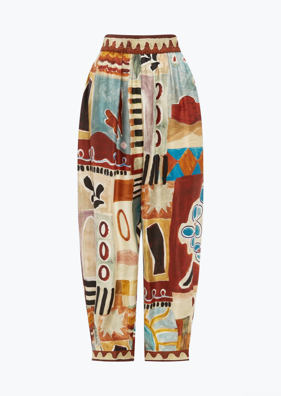 Alemais womens Michelle Tapered Silk Pant