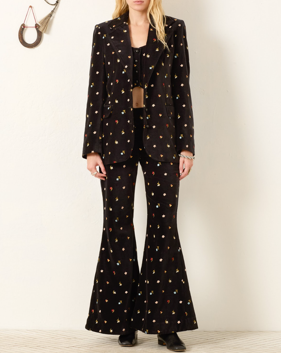 Alix of Bohemia Afternoon Onyx Bouquet Blazer
