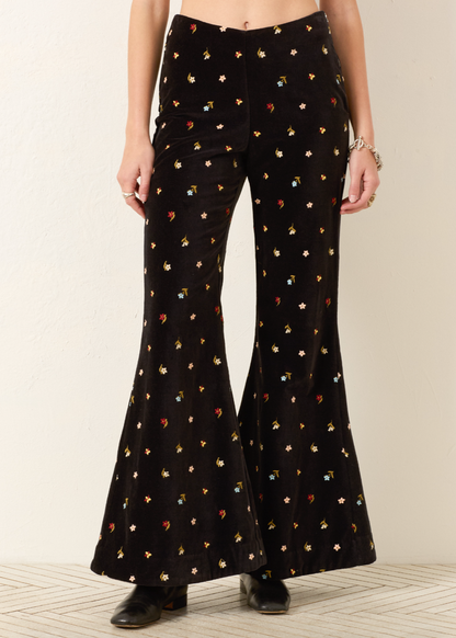 Person wearing Alix of Bohemia Charlie Onyx Bouquet Pants