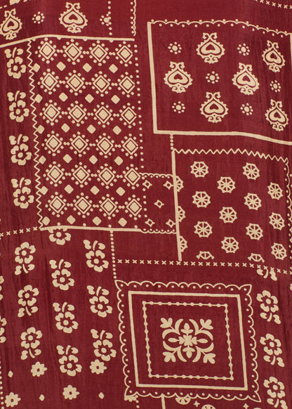 Alix of Bohemia FW25-DOL106-Scopy Dolly Saddle Panel Bandana Silk Shirt