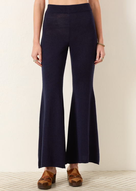 Person wearing Alix of Bohemia Farah Midnight Wool Pants