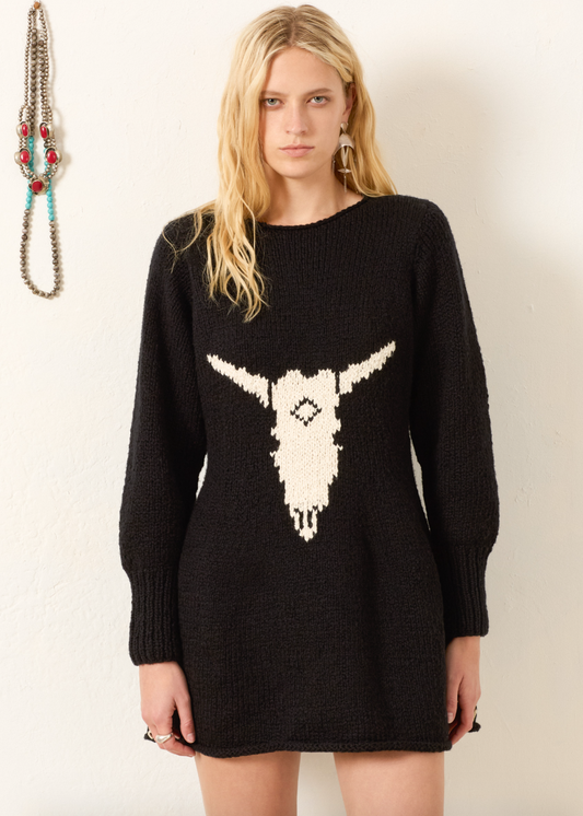 Person wearing Alix of Bohemia Renny Cow Skull Dress