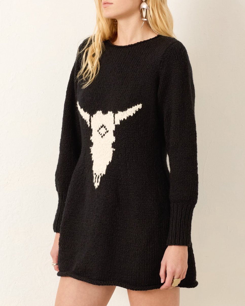 Person wearing Alix of Bohemia Renny Cow Skull Dress