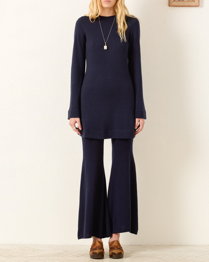 Person wearing Alix of Bohemia Romy Midnight Wool Dress
