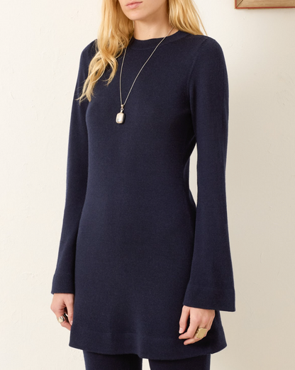 Person wearing Alix of Bohemia Romy Midnight Wool Dress