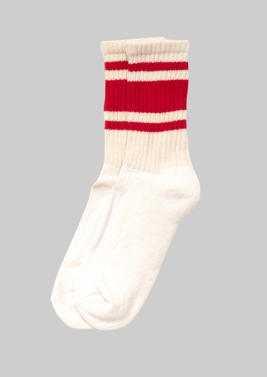 American trench Mono Stripe Socks in Red