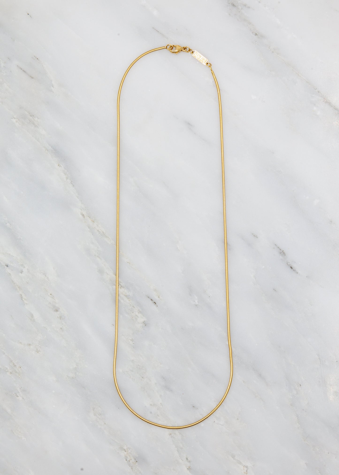 Azlee fine jewelry 18k Yellow Gold Cascade 1.2mm Chain
