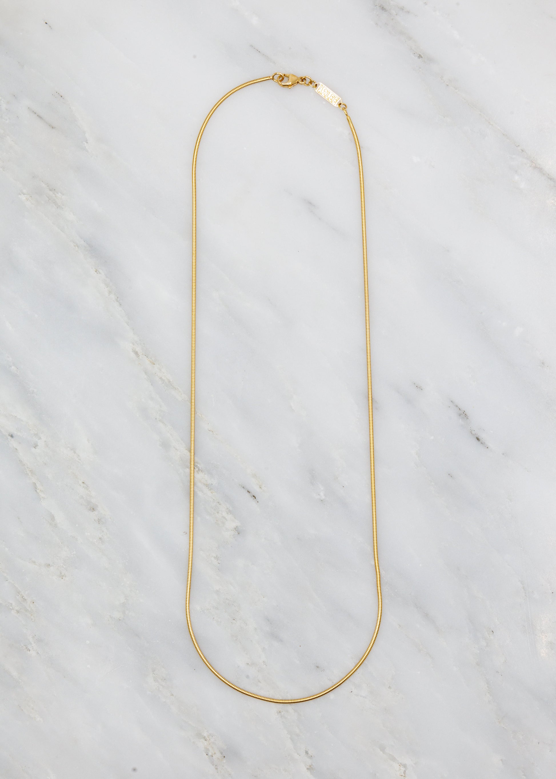 Azlee fine jewelry 18k Yellow Gold Cascade 1.2mm Chain