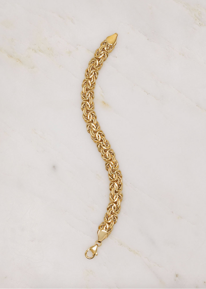 Azlee fine jewelry 18k Yellow Gold Empress Bracelet