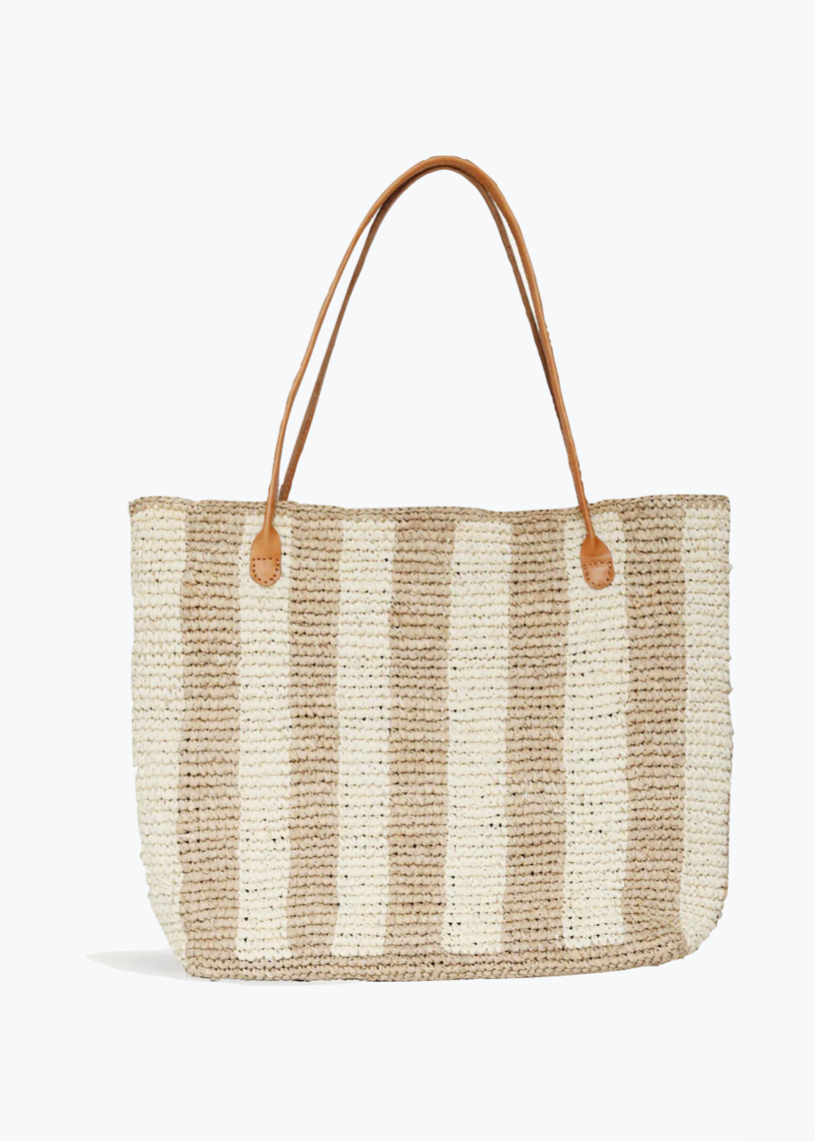 BEMBIEN Françoise Tote in Cream Stripe
