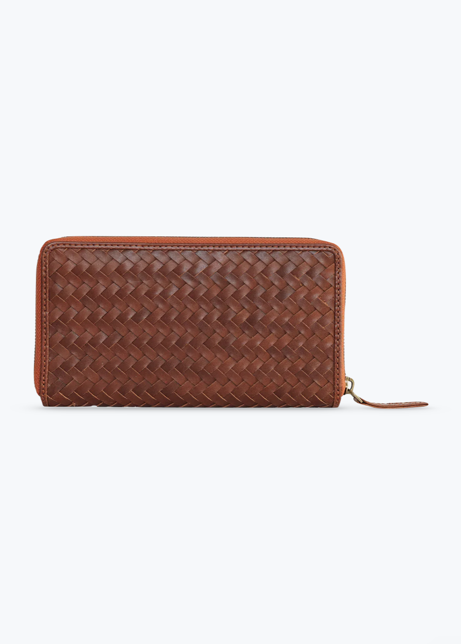 Bembien Luca Wallet in Sienna woven leather