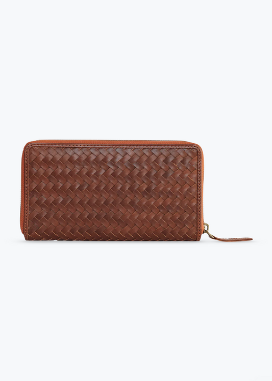 Bembien Luca Wallet in Sienna woven leather
