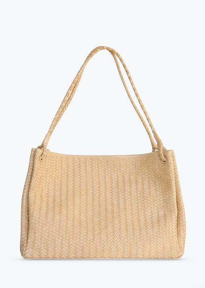 Bembien Lux Tote in Caramel woven leather