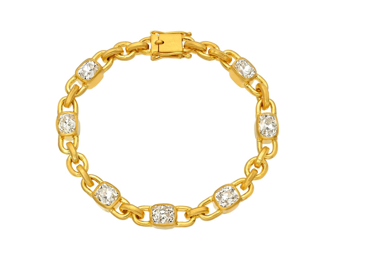 Diamond Oversized Signature Chain Bracelet