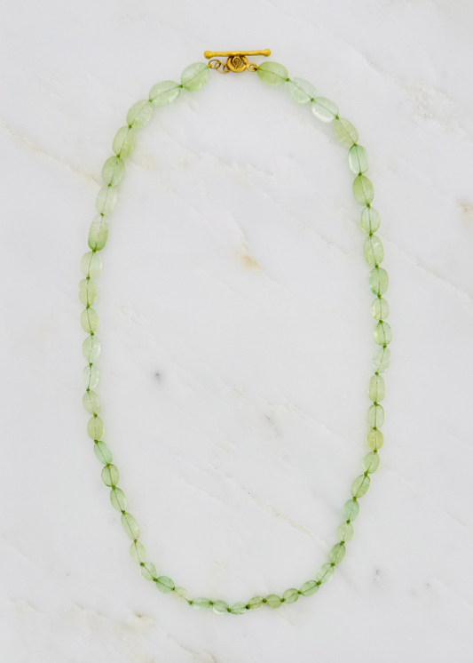 CATHY WATERMAN FIND JEWELRY 22K YELLOW GOLD Green Tourmaline Beaded Necklace