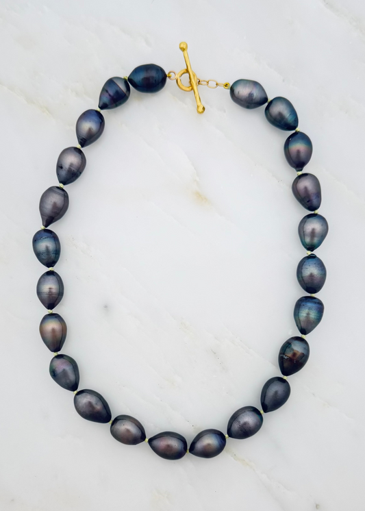 Cathy Waterman fine jewelry 22k yellow gold South Sea Pearl Necklace