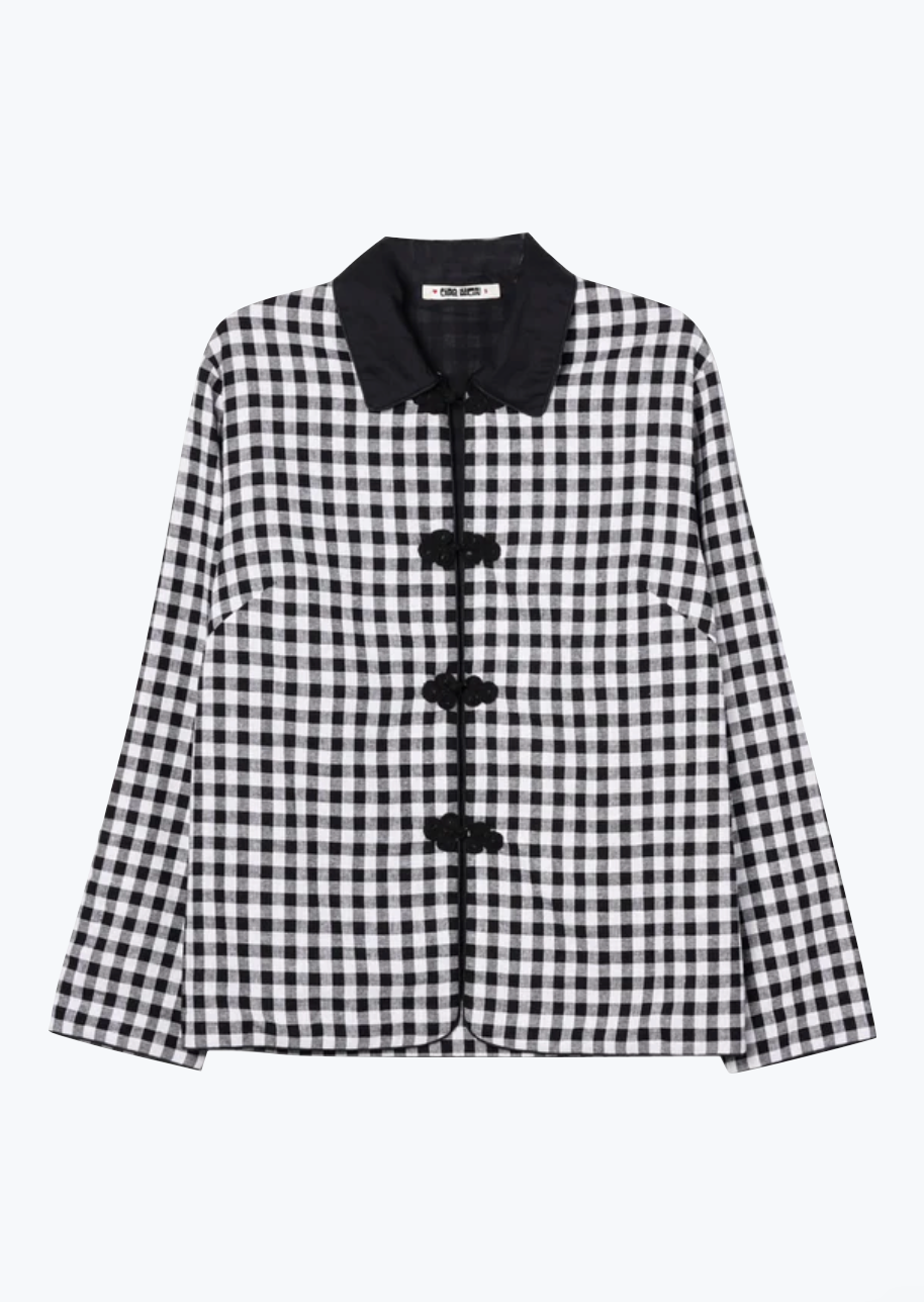 Ciao Lucia Anja Gingham Jacket