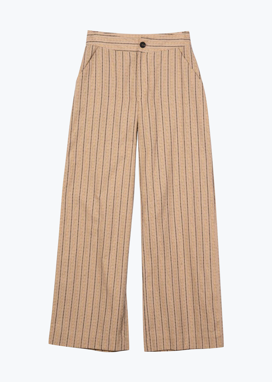 Ciao Lucia Balthazar Yarn Dyed Pants Dune Stripe