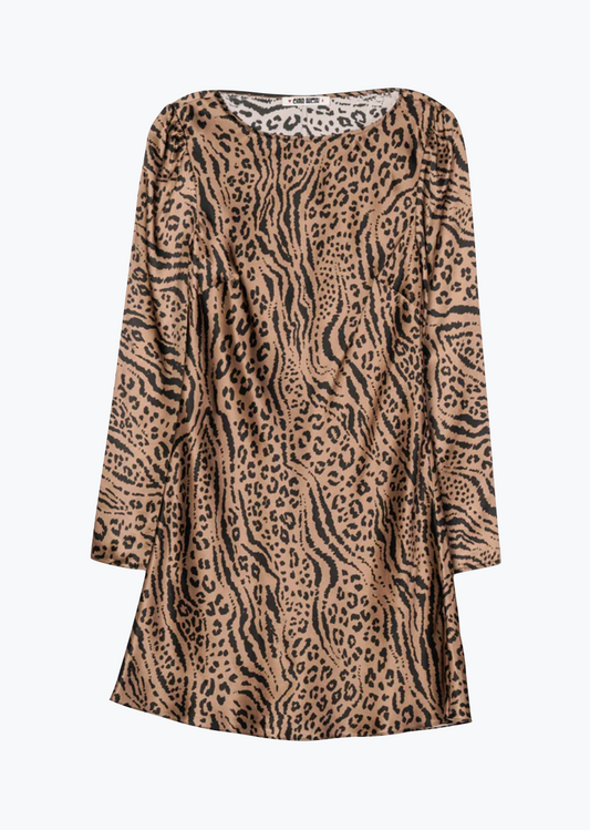 Ciao Lucia Patrice Dress in Leopard Silk