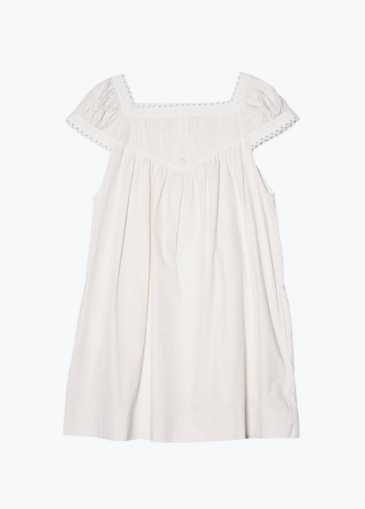 Ciao Lucia Women's Brynn Cotton Poplin Dress in Ivory