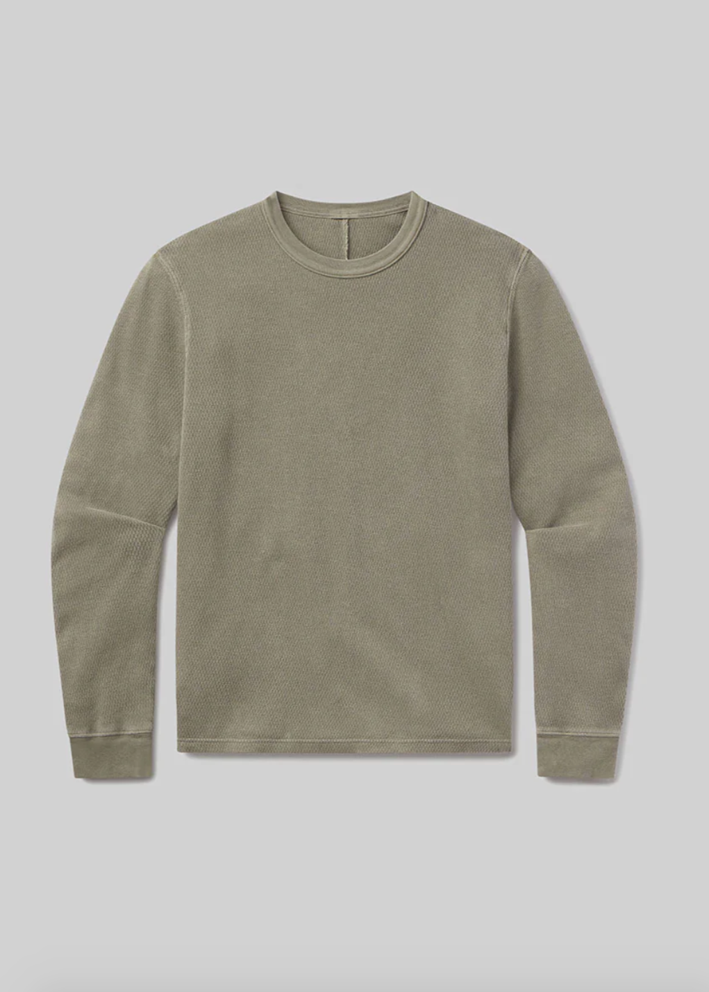 Citizens of Humanity Mens Waffle Crewneck in Fatigue