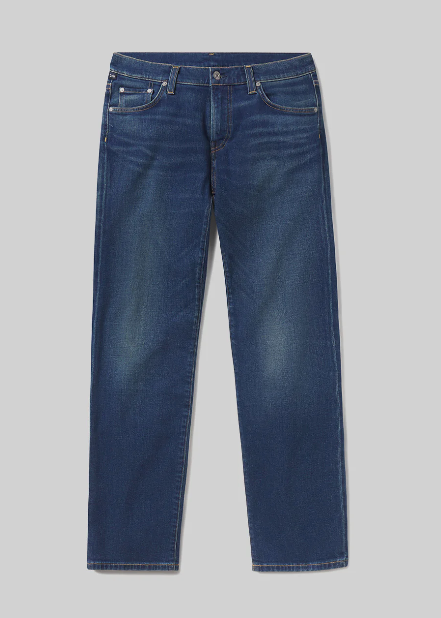 Citizens of Humanity mens Elijah Straight Cashmere Denim in Condor