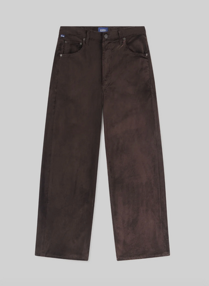 Citizens of Humanity womens Ayla Baggy Velvet in Espresso