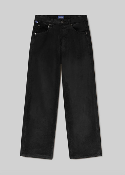 Citizens of Humanity womens Delfina Straight Velvet In Black