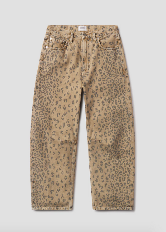 Citizens of Humanity womens denim The Miro Relaxed Jean in Natural Cheetah